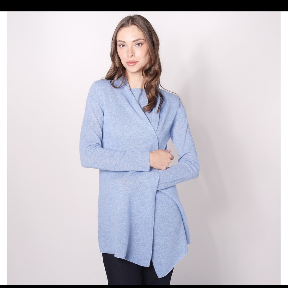 Lusso Cashmere Open Front Cardigan.